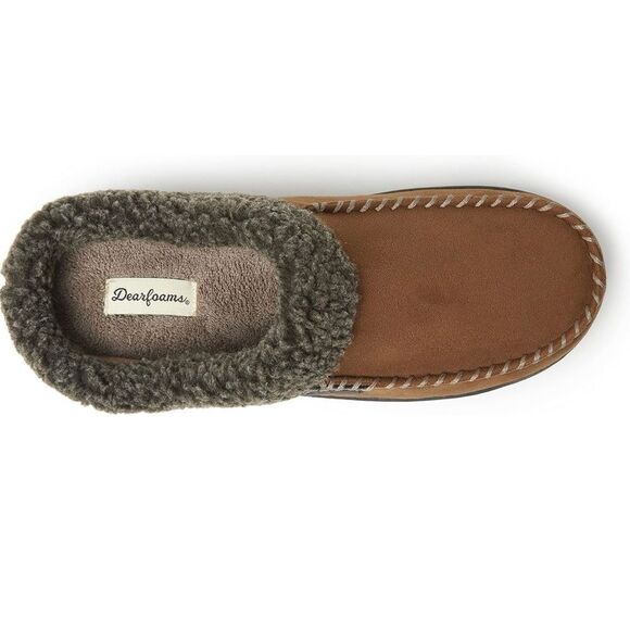 Dearfoam Memory Foam Clog Slippers Chestnut LW (11-12) NWT IN PACKAGING - Picture 5 of 9